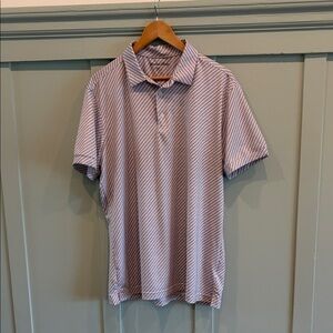 Mizzen+Main Versa Polo - geometric pattern - Men's size Large trim